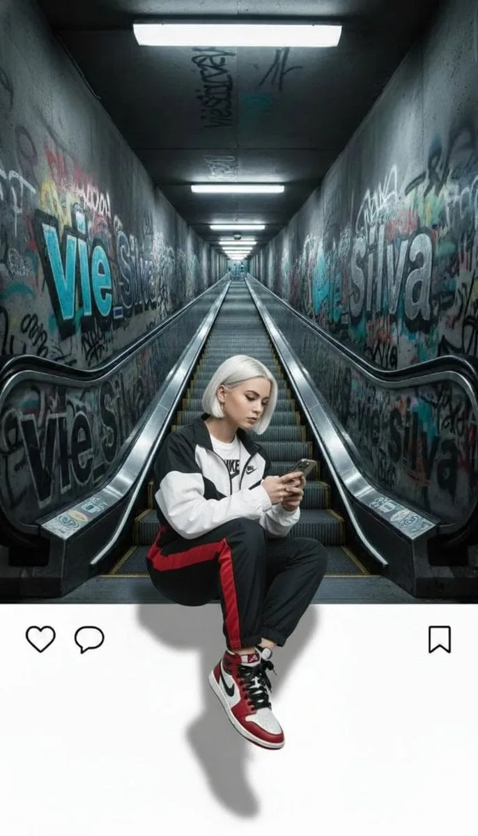 Realistic 3D Nike Girl Profile Picture