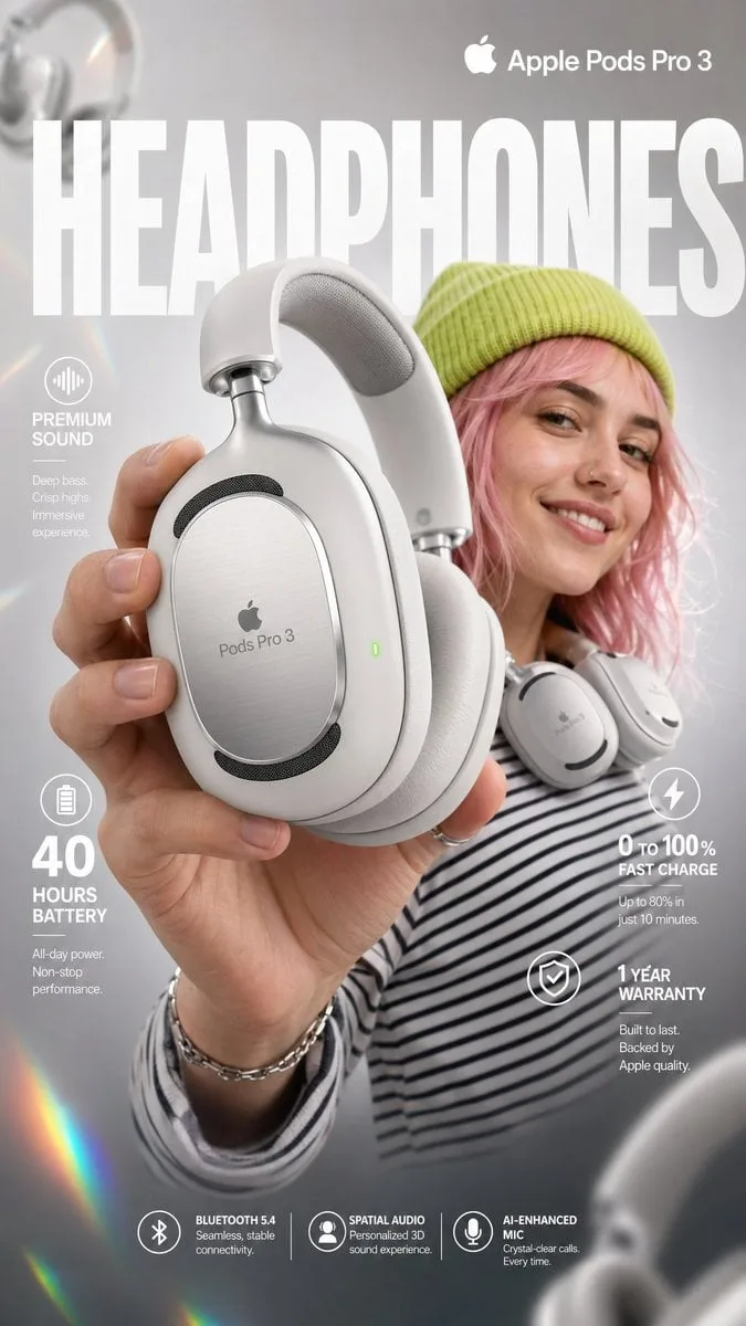 Apple Pods Pro 3 Infographic